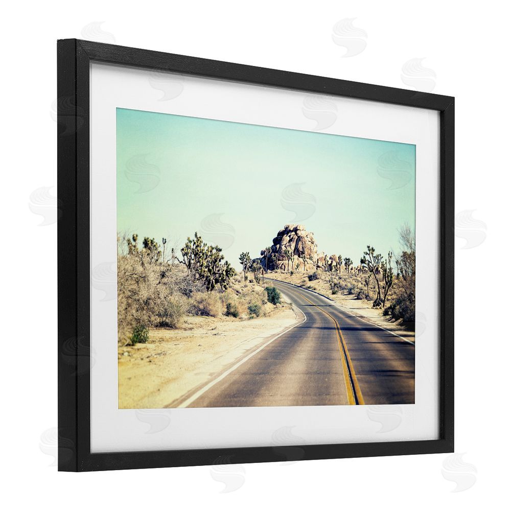 Joseph S Giacalone Road Trip Joshua Tree Park Black Framed Print Under Glass Wall Art