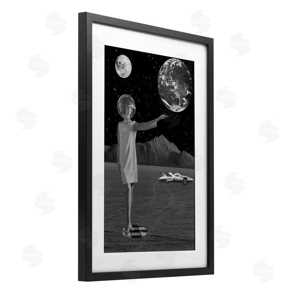 Elo Marc On A Mission Retro Space Black Framed Print Under Glass Wall Art
