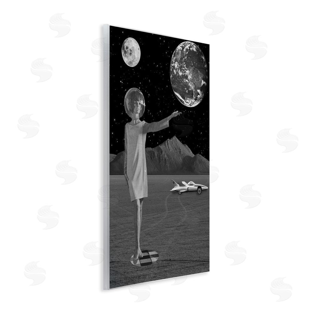 Elo Marc On A Mission Retro Space Wooden Wall Plaque Art Print