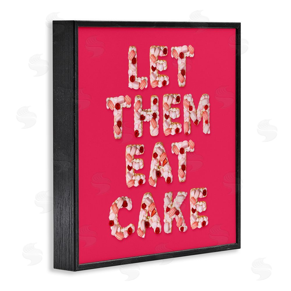 LISH Creative Let Them Eat Cake Black Framed Giclee Print Wall Art