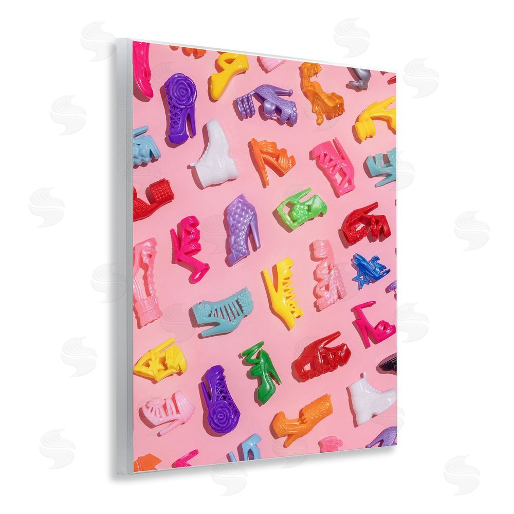 LISH Creative Tiny Colorful Doll Shoes Wall Plaque Art Print