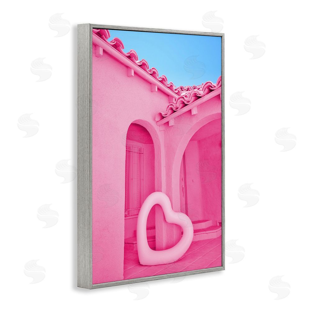 LISH Creative Pink Pop Heart at Villa Gray Framed Giclee Wall Art Print