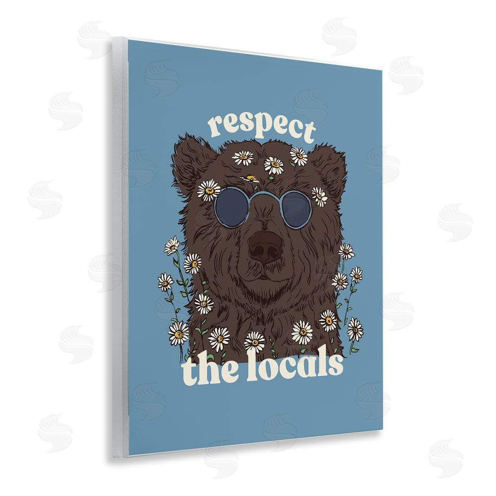 Two If By Sea Studios Respect The Locals Bear Wall Plaque Art Print