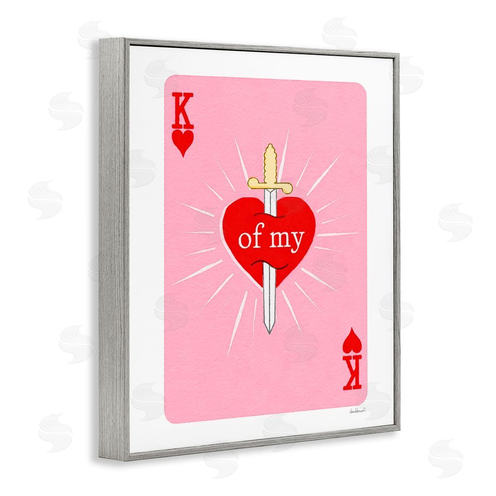 Amanda Greenwood King Of My Heart Sword Gray Framed Giclee Print Wall Art