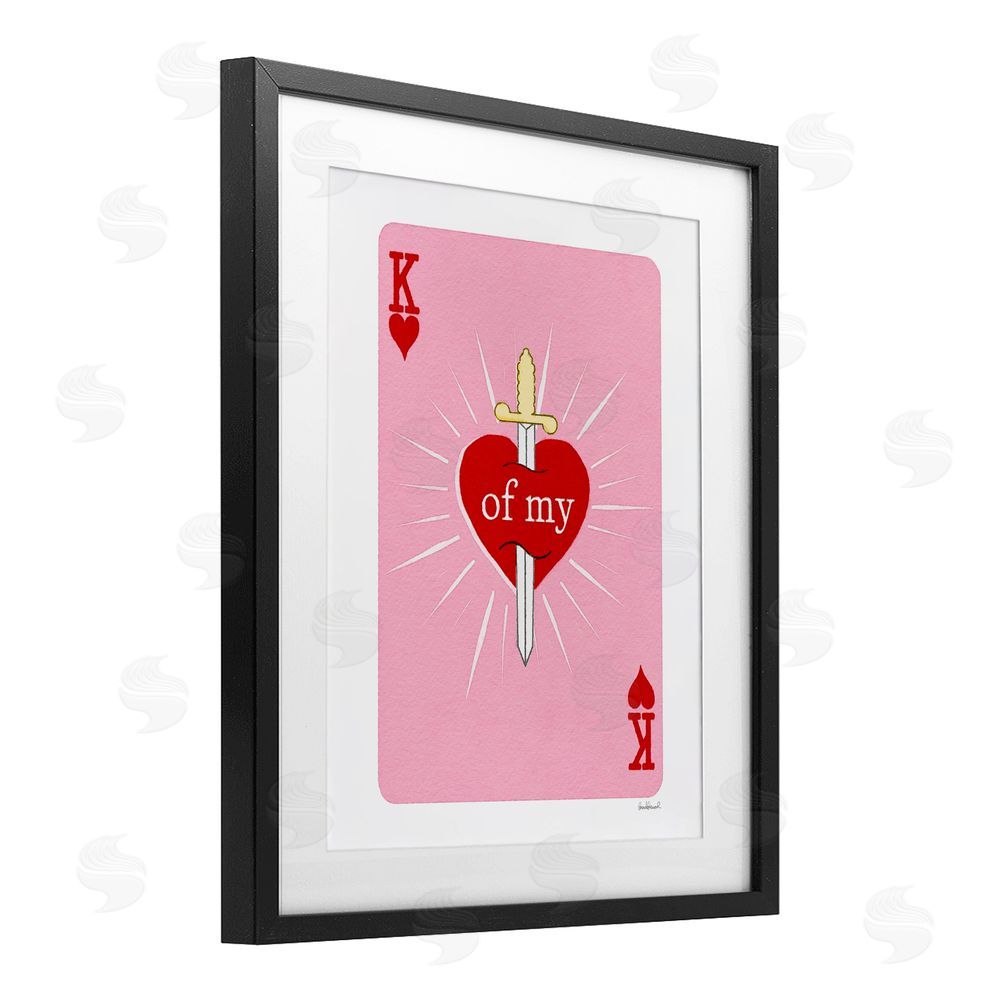 Amanda Greenwood King Of My Heart Sword Black Framed Print Under Glass Wall Art
