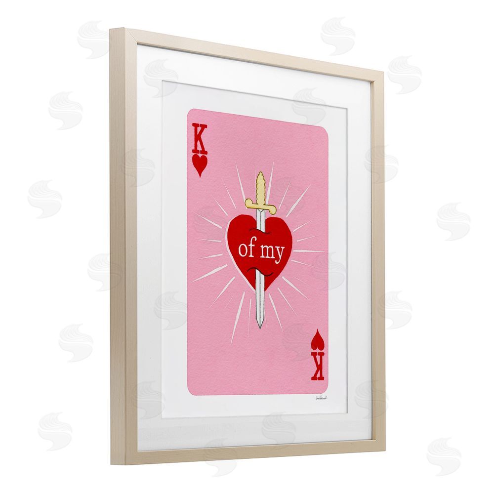 Amanda Greenwood King Of My Heart Sword Brown Framed Print Under Glass Wall Art