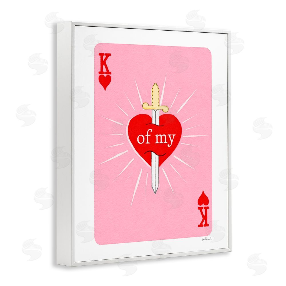 Amanda Greenwood King Of My Heart Sword White Framed Giclee Print Wall Art
