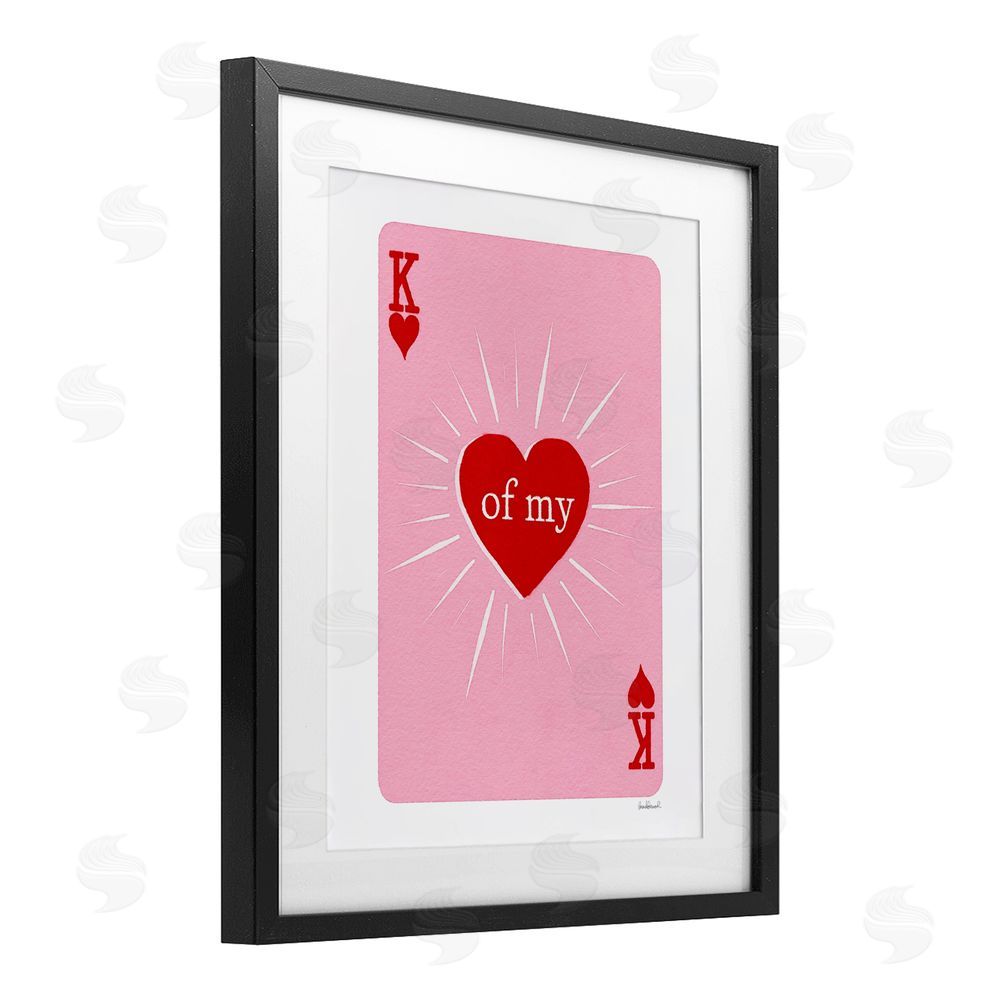 Amanda Greenwood King Of My Heart Black Framed Print Under Glass Wall Art