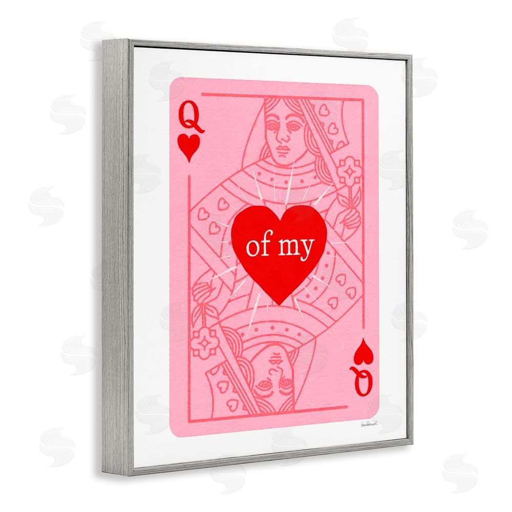 Amanda Greenwood Queen Of My Heart Gray Framed Giclee Print Wall Art