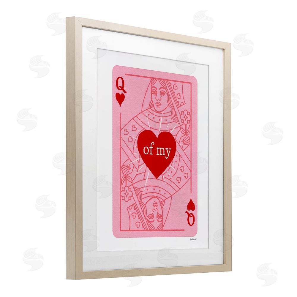 Amanda Greenwood Queen Of My Heart Brown Framed Print Under Glass Wall Art