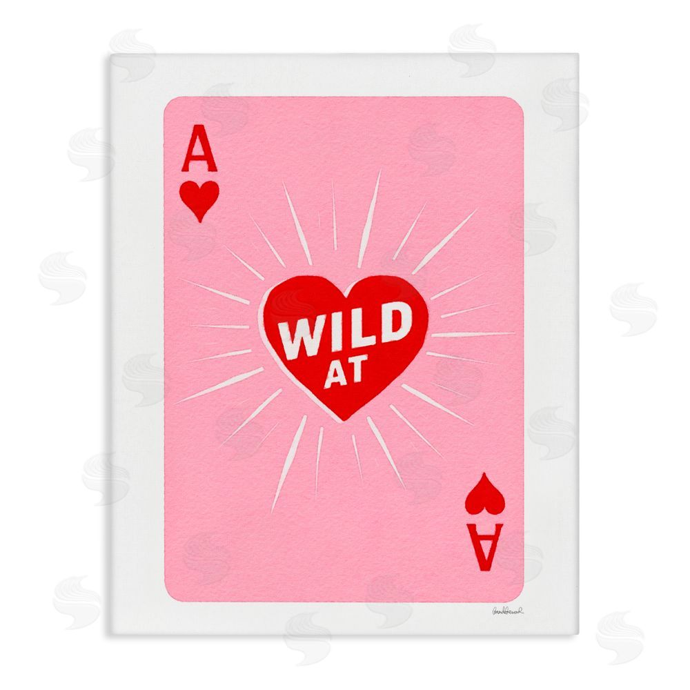 Amanda Greenwood Wild At Heart Card Stretched Canvas Wall Art Print