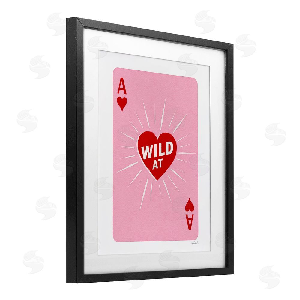 Amanda Greenwood Wild At Heart Card Black Framed Print Under Glass Wall Art