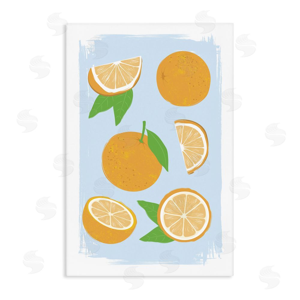 Martina Pavlova Pastel Summer Oranges Stretched Canvas Wall Art Print