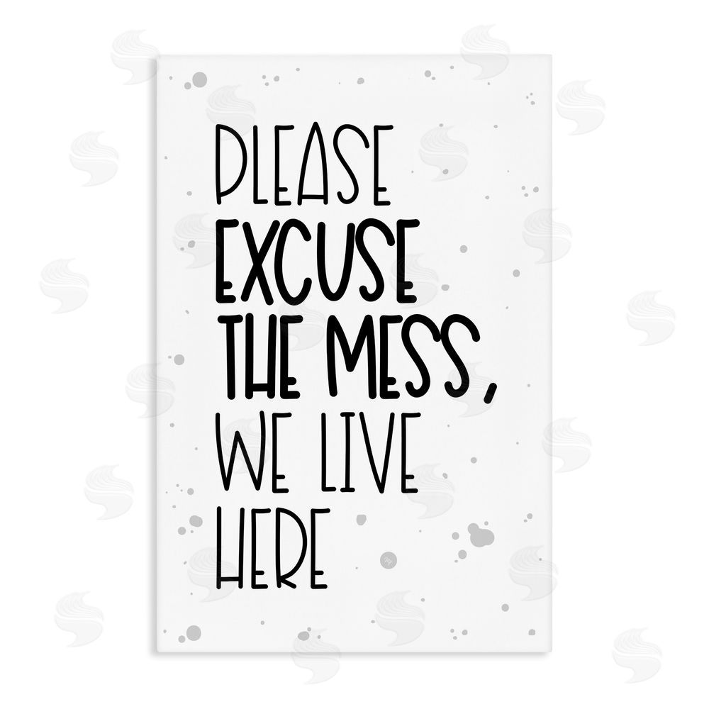 Martina Pavlova Excuse the Mess Bold Stretched Canvas Wall Art Print