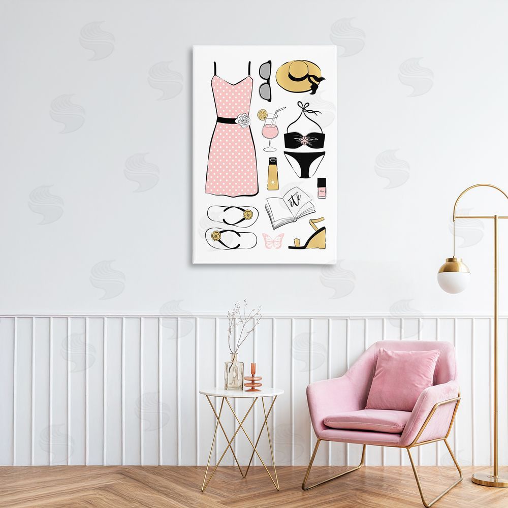 Martina Pavlova Summer Vibes Necessities Stretched Canvas Wall Art Print in Room
