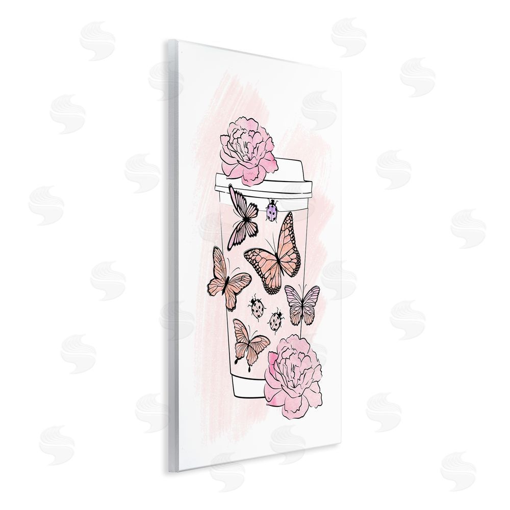 Martina Pavlova Romantic Coffee & Butterflies Wall Plaque Art Print