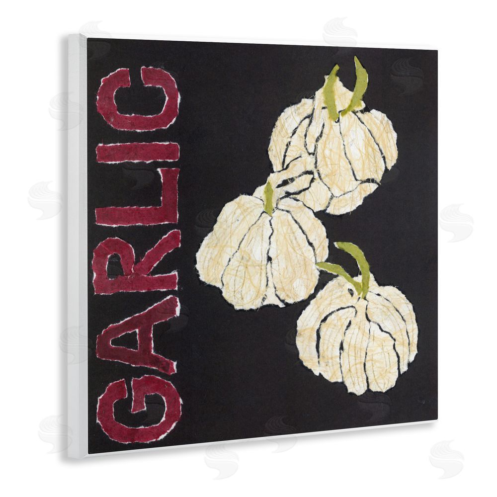 Nancy Overton Garlic Garden Vegetable Wall Plaque Art Print