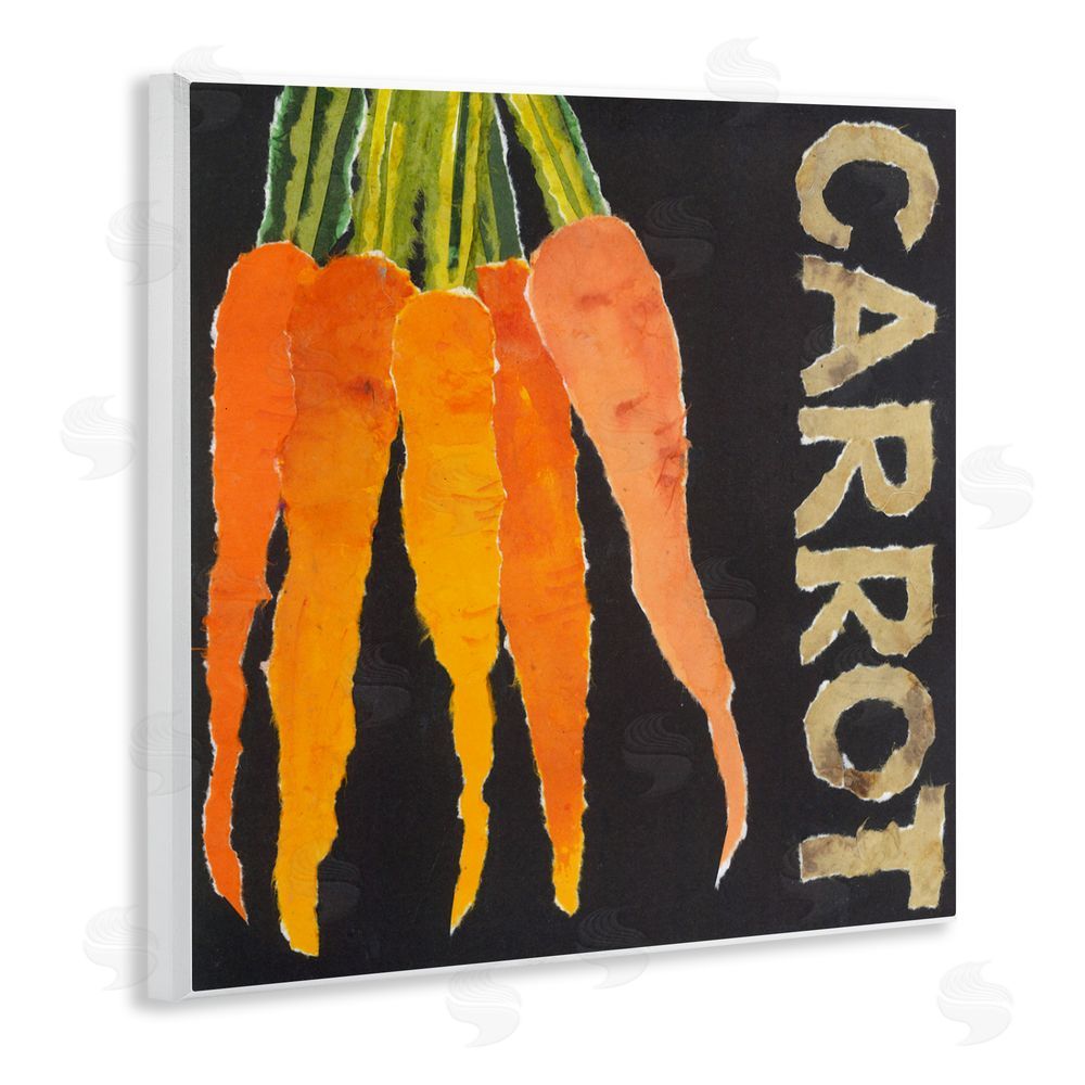 Nancy Overton Carrot Root Vegetable Wall Plaque Art Print