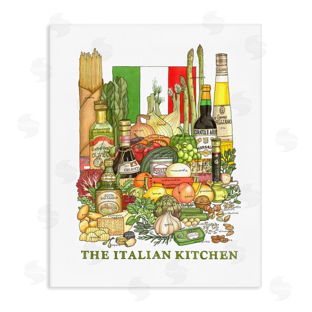 Nancy Overton Italian Kitchen and Food Stretched Canvas Wall Art