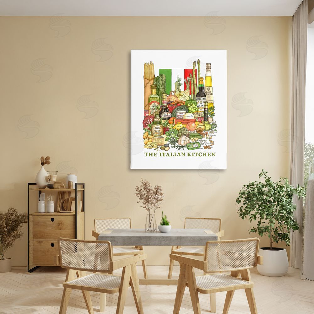Nancy Overton Italian Kitchen and Food Stretched Canvas Wall Art in Room