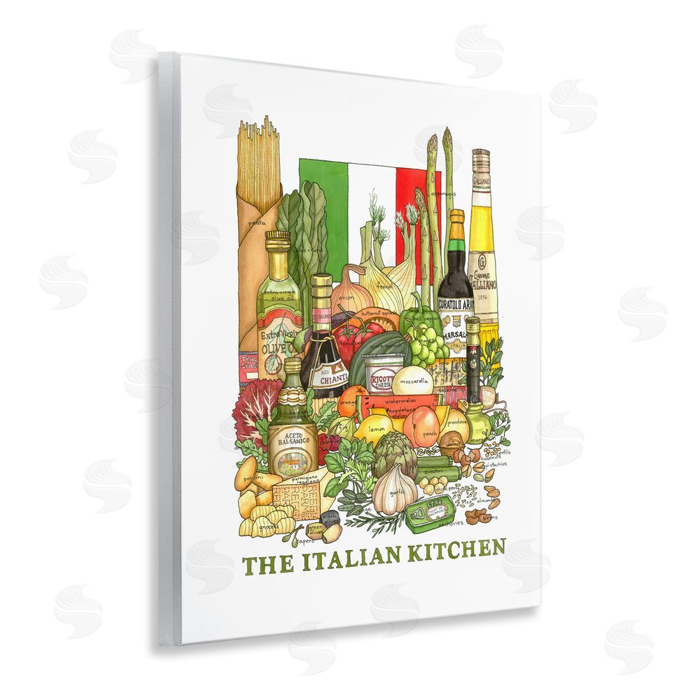 Nancy Overton Italian Kitchen and Food Wooden Wall Plaque Art Print