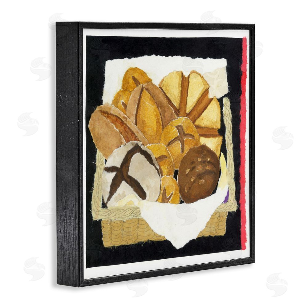 Nancy Overton Bread Box and Stripe Black Framed Giclee Wall Art Print