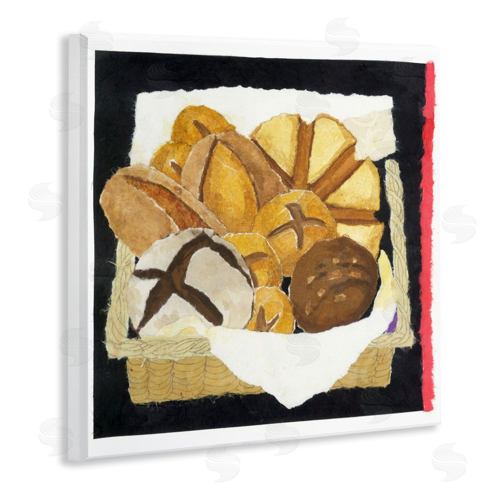 Nancy Overton Bread Box and Stripe Wall Plaque Art Print