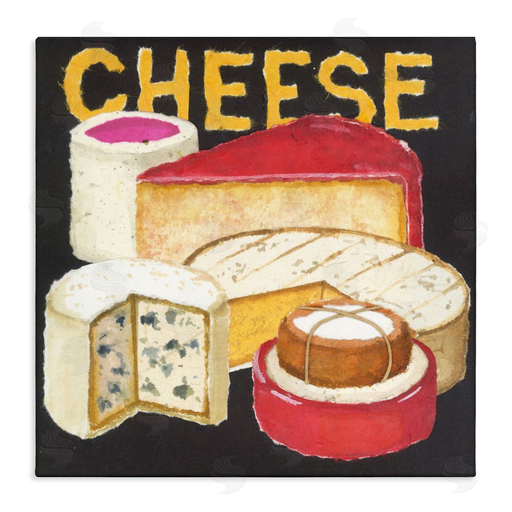 Nancy Overton Assorted Cheese Wheels Stretched Canvas Wall Art Print
