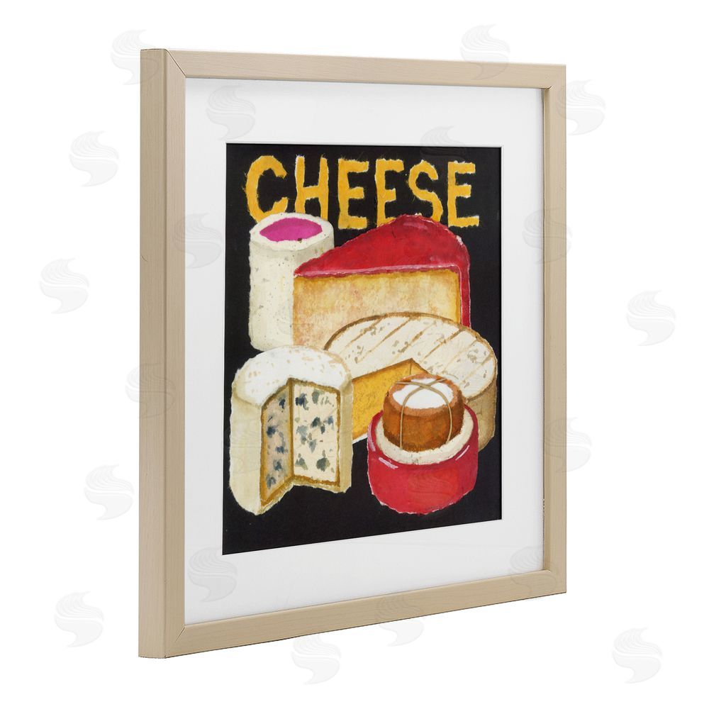 Nancy Overton Assorted Cheese Wheels Birch Framed Print Under Glass Wall Art