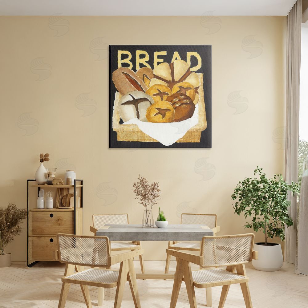Nancy Overton Bread Assorted Box Stretched Canvas Wall Art in Room