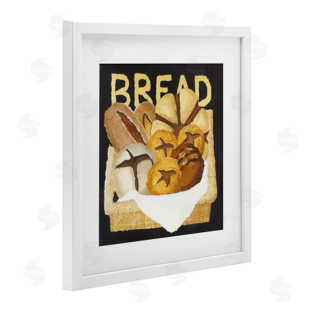 Nancy Overton Bread Assorted Box White Framed Print Under Glass Wall Art
