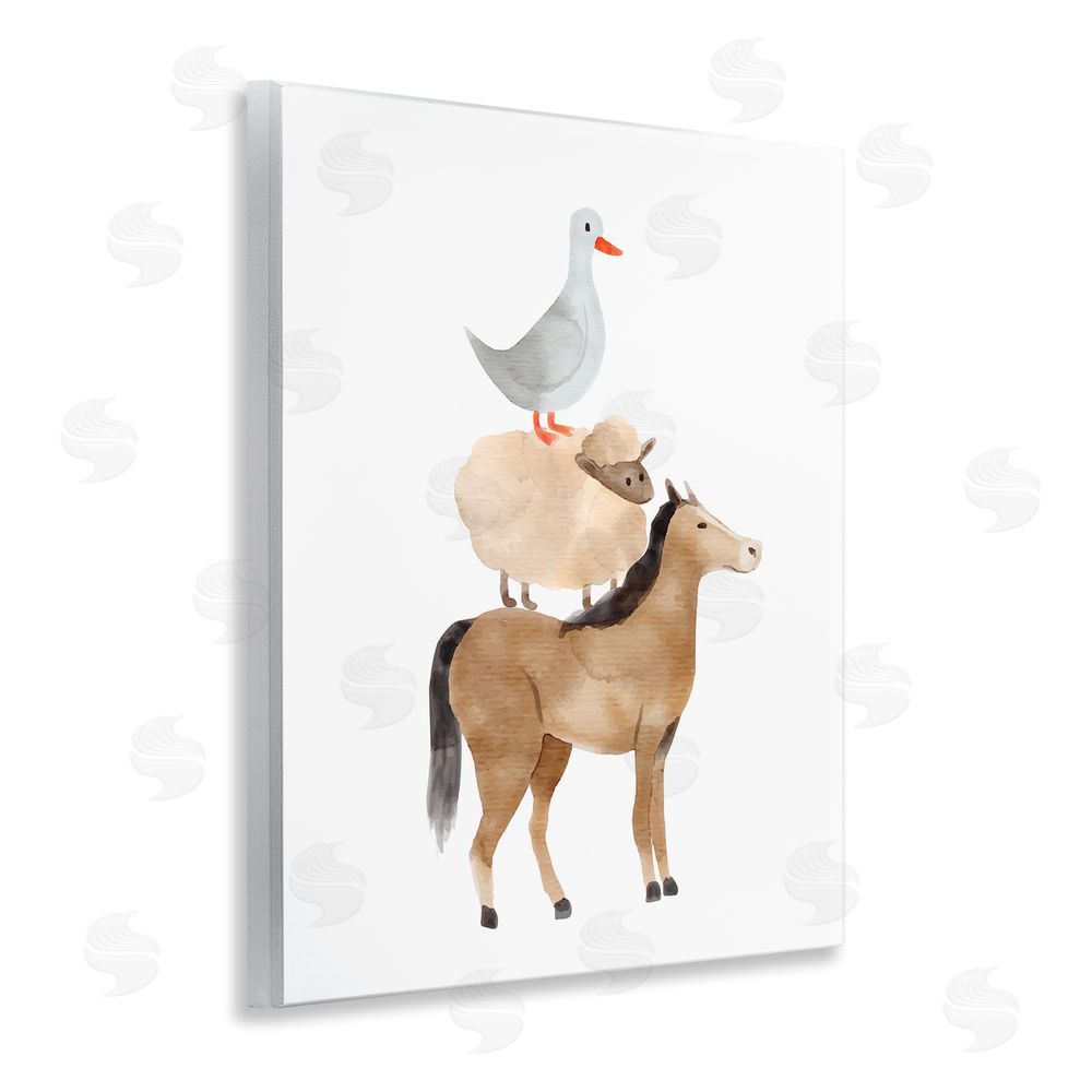 Kim Allen Farm Life Stack Wall Plaque Art Print