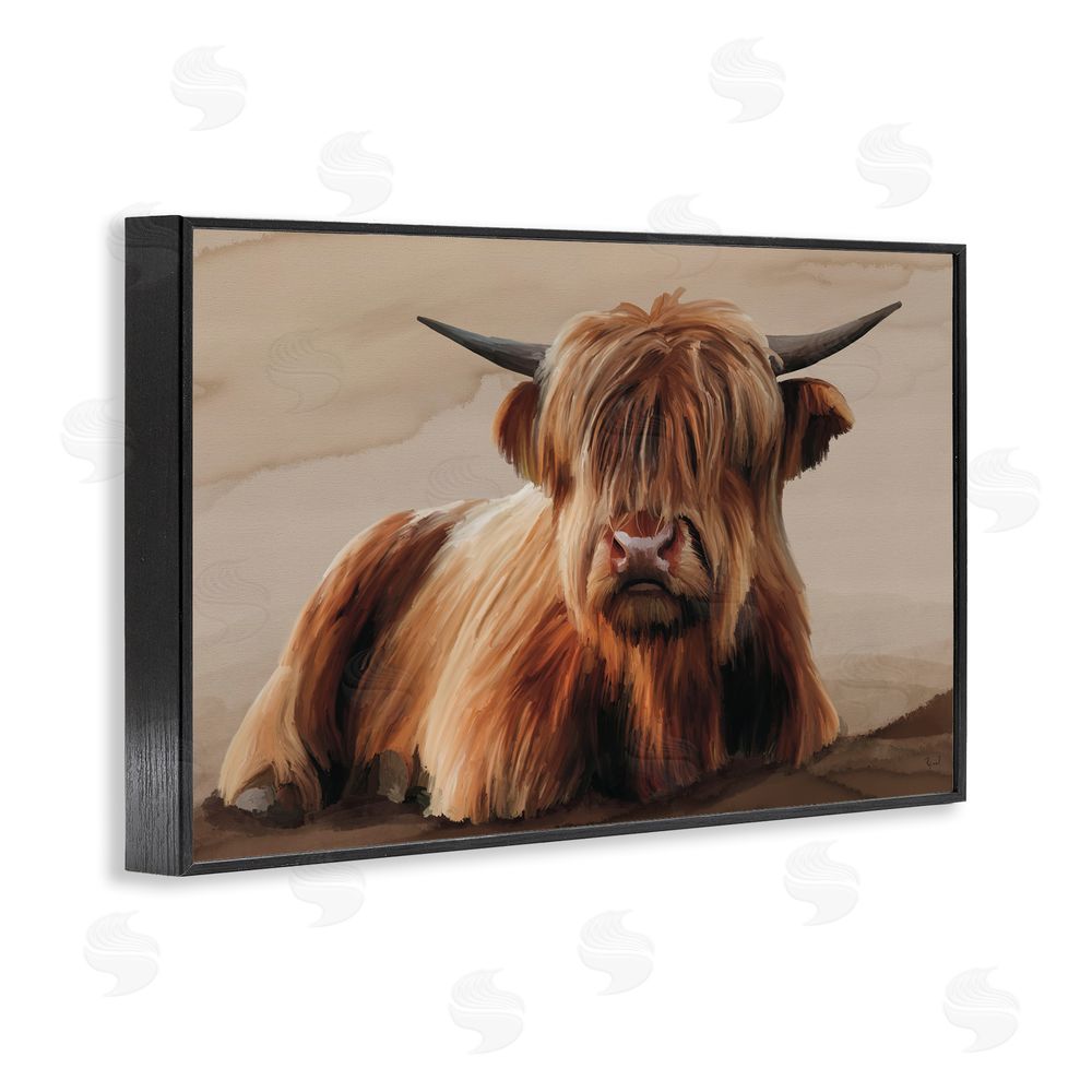 Renel Peters Got My Hair Done Cattle Black Framed Giclee Wall Art Print