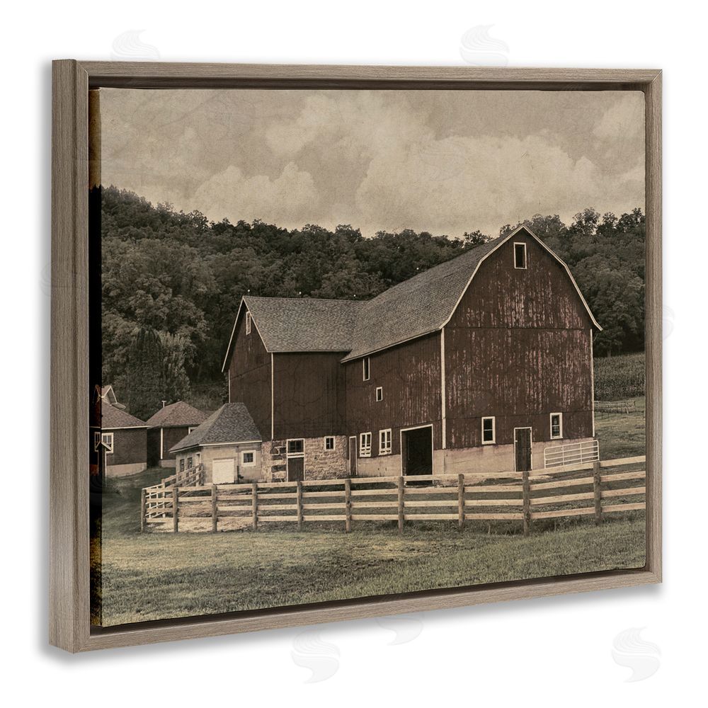 Marcus Prime Tender Living Space Barn Brown Floating Frame Canvas Wall Art Print