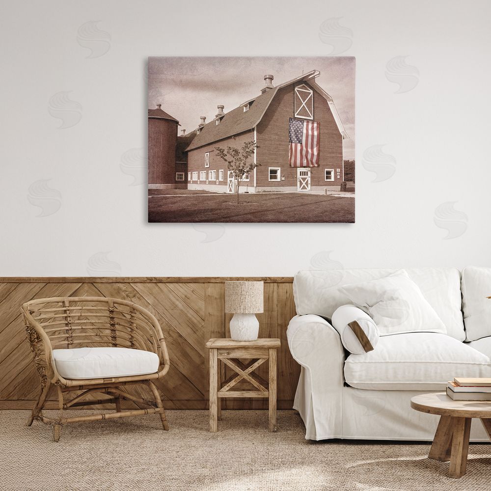 Marcus Prime Rural America Barn Stretched Canvas Wall Art in Room