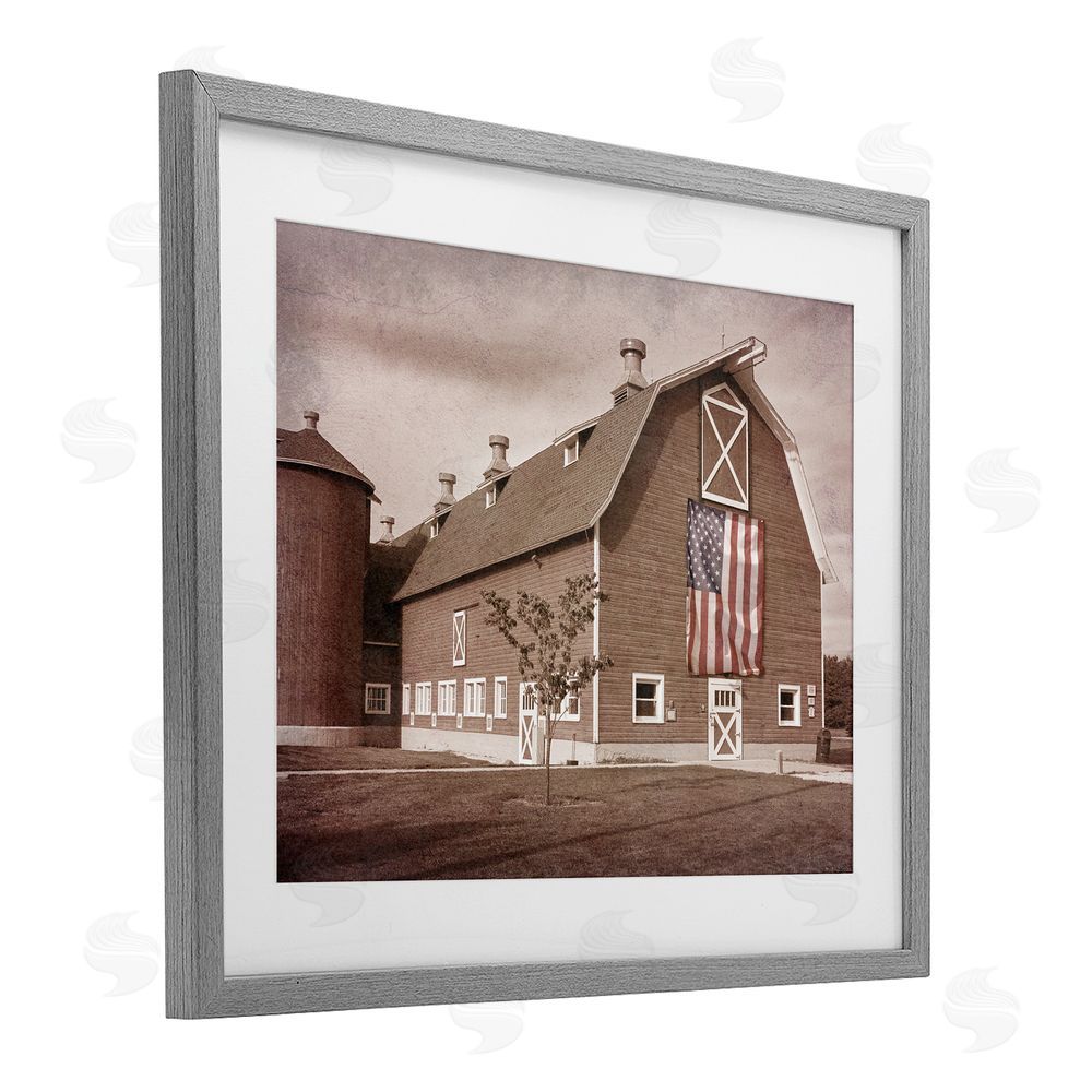 Marcus Prime Rural America Barn Gray Framed Print Under Glass Wall Art