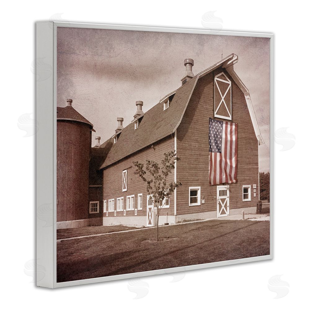 Marcus Prime Rural America Barn White Framed Giclee Wall Art Print