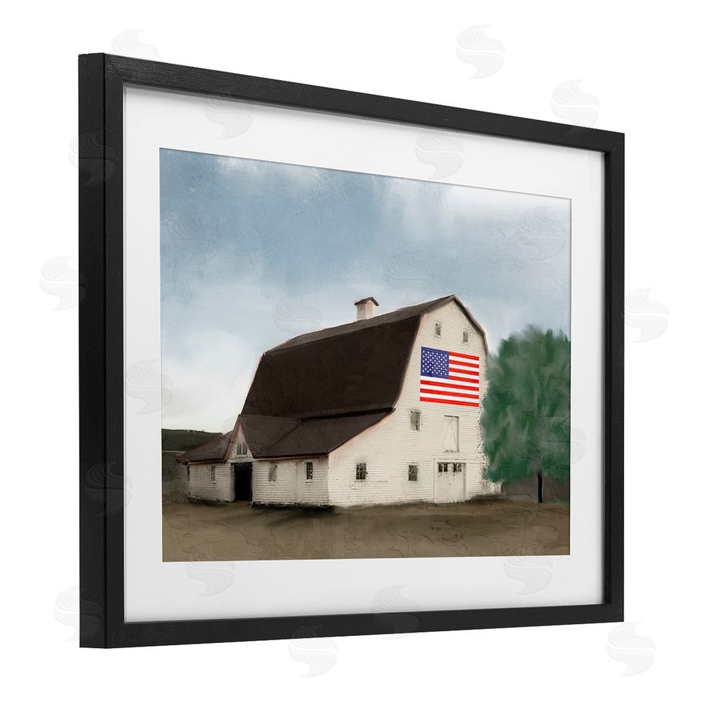 Kim Allen American Barn Dreams Black Framed Print Under Glass Wall Art