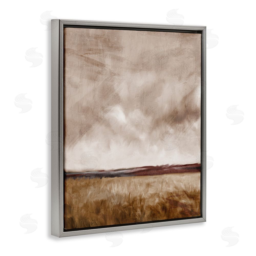 Kim Allen Overcast Autumn Sky Gray Floating Frame Canvas Wall Art Print