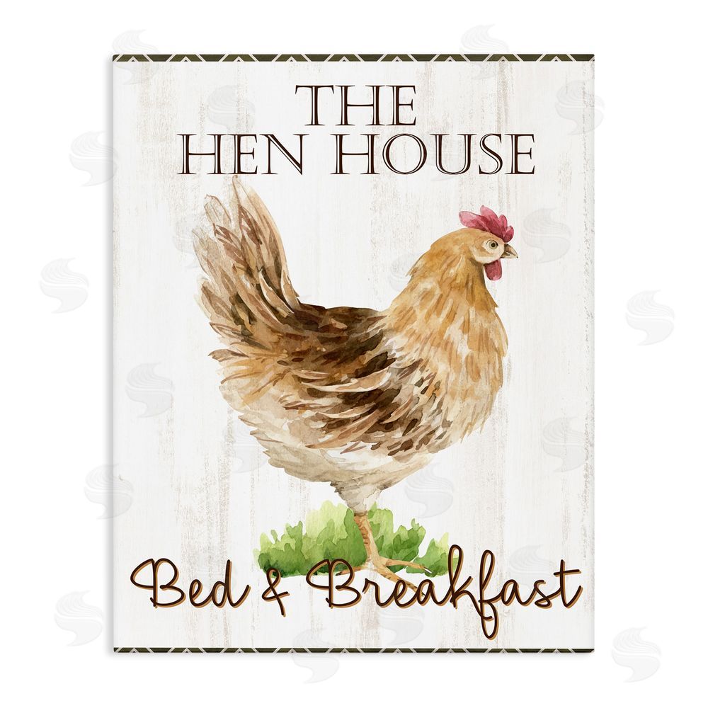 Anne Bailey Hen House Bed and Breakfast Stretched Canvas Wall Art Print