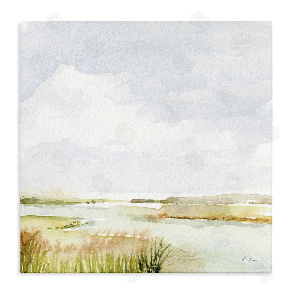 Patti Bishop Delicate Marsh Painting Stretched Canvas Wall Art