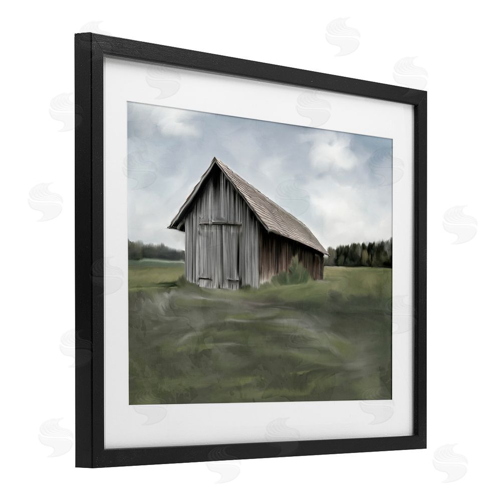 Kim Allen Farm's Back Pasture Black Framed Print Under Glass Wall Art