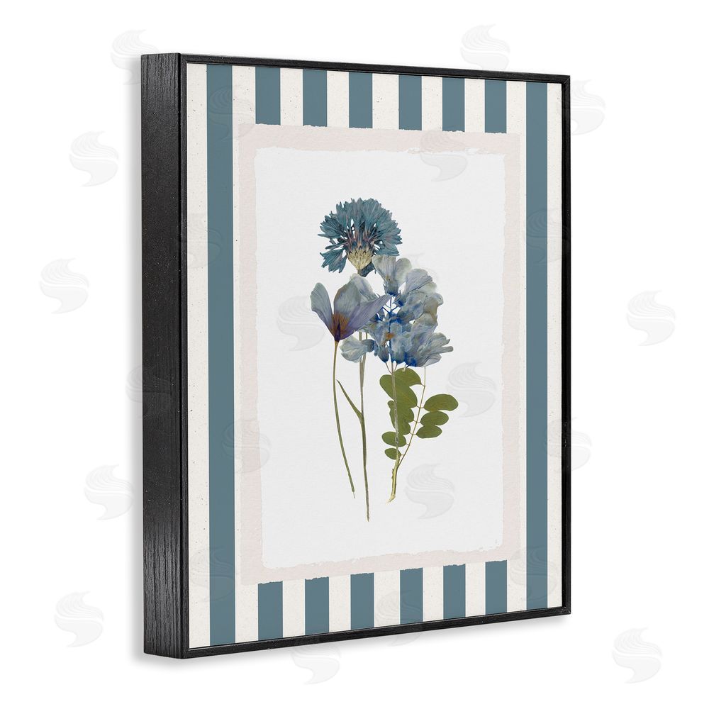 Val Rhodes Summer Memory Flowers Black Framed Giclee Wall Art Print