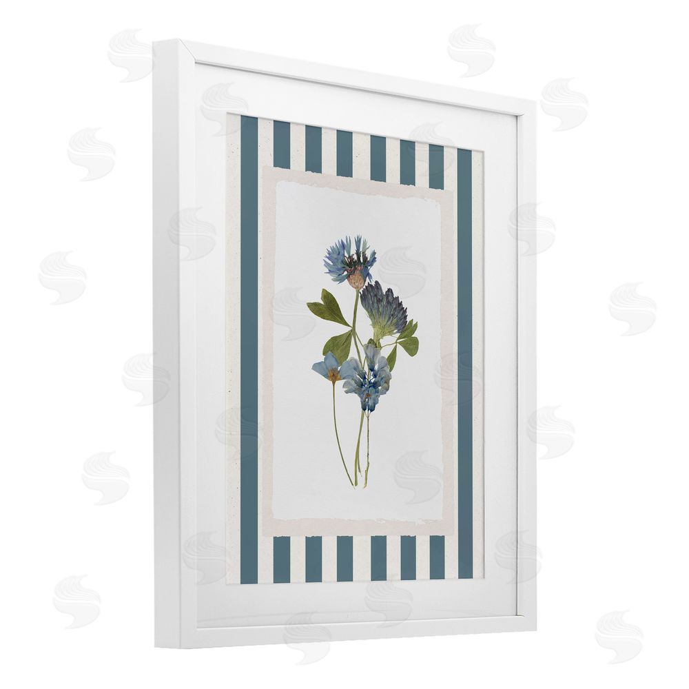 Val Rhodes Summer Memories Flowers White Framed Print Under Glass Wall Art