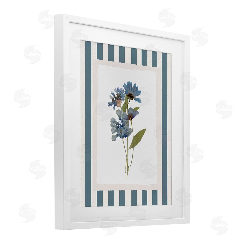 Val Rhodes Summer Memories Florals White Framed Print Under Glass Wall Art