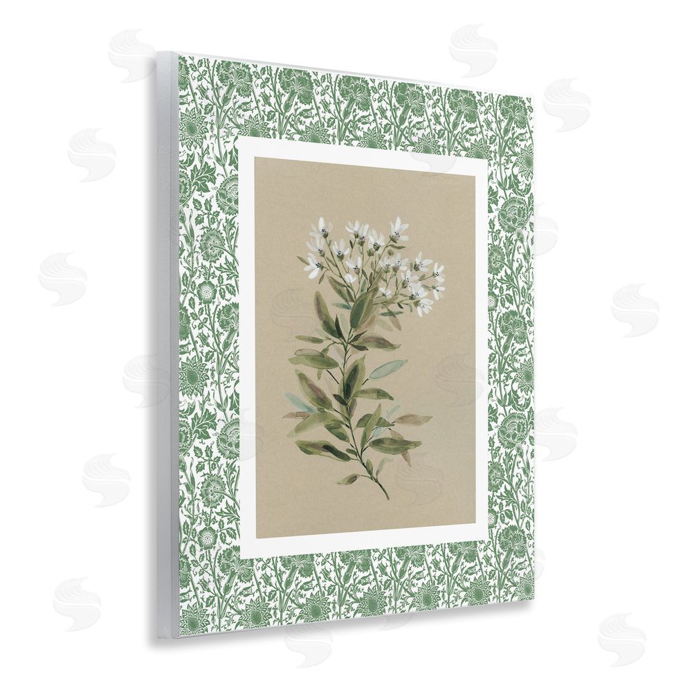 Carol Robinson Green Botanical Pattern Wall Plaque Art Print