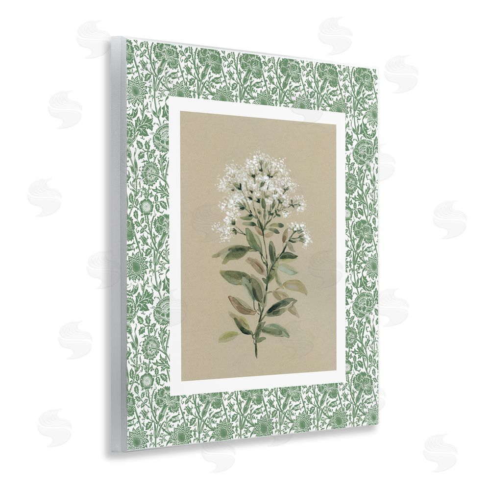 Carol Robinson Plant on Green Botanicals Wall Plaque Art Print