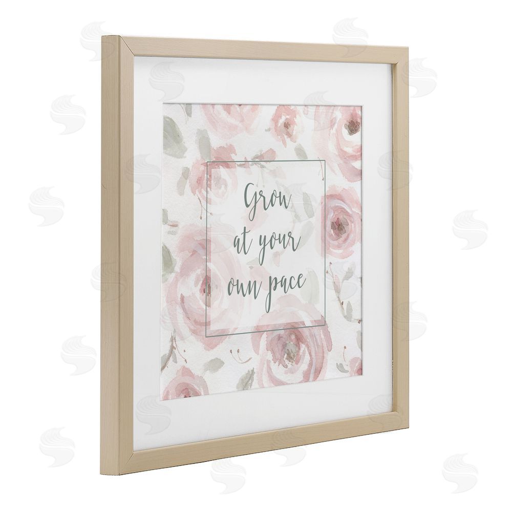Carol Robinson Grow at Your Pace Florals Birch Framed Print Under Glass Wall Art