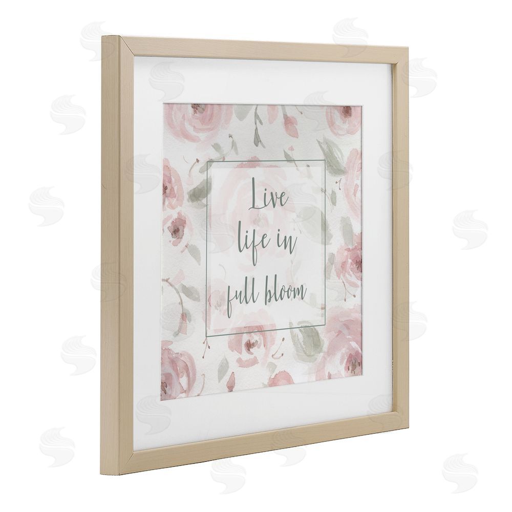 Carol Robinson Live Full Bloom Florals Birch Framed Print Under Glass Wall Art