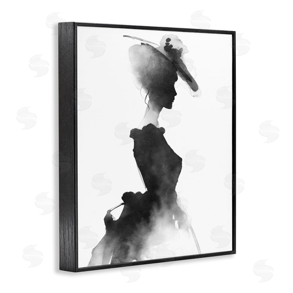 Svetlana Aleynikova Allure Of Fashion Silhouette Black Framed Giclee Wall Art Print